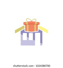 Gift House Logo Icon Design