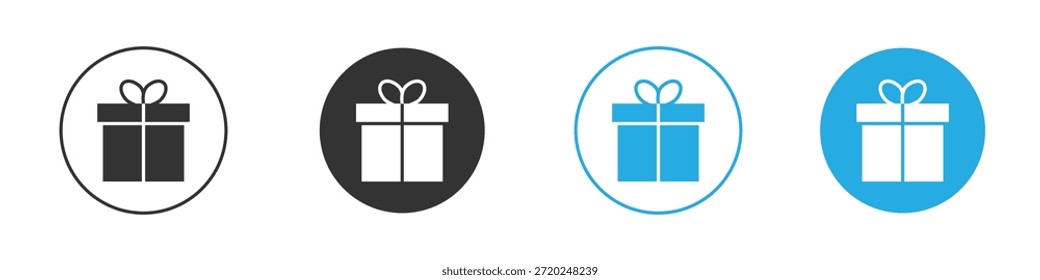 Icono de regalo para App y Diseño web. Ilustración de elemento simple.