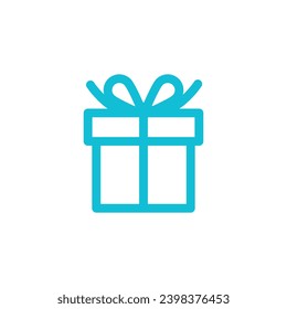 Gift icon. From blue icon set.