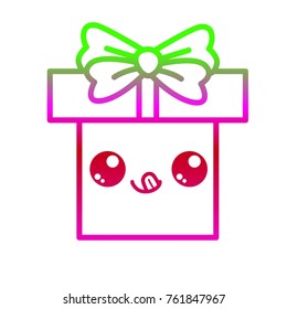 Gift icon of box present and holiday theme Isolated design Vector illustration