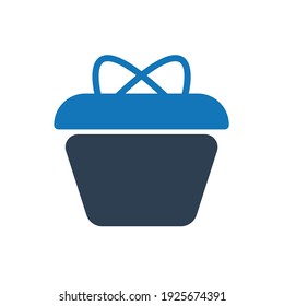 Icono de regalo, caja, sorpresa, presente, diseño de ilustración vectorial