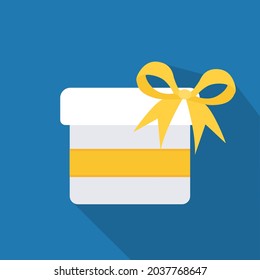 icono de regalo, caja con sorpresa, ilustración vectorial