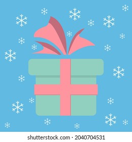 Geschenksymbol, Box mit Überraschung, Vektorgrafik