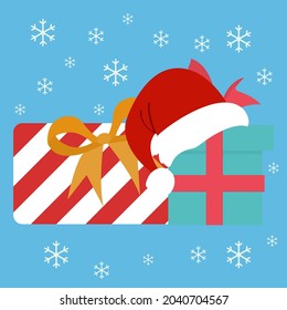 gift icon, box with surprise, vector illustration