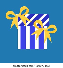 icono de regalo, caja con sorpresa, ilustración vectorial