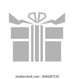gift icon, box with surprise, vector illustration