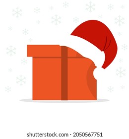 icono de regalo, caja con sorpresa, ilustración vectorial