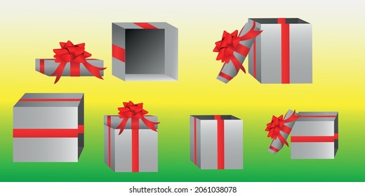 icono de regalo, caja de regalo , Sorpresa en la caja. Vector.