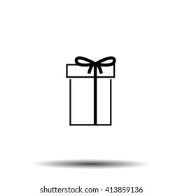Gift icon Gift box  Vector icon