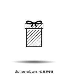 Gift icon Gift box  Vector icon