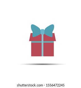 Gift icon. Christmas icons with flat style.