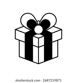Icono de regalo Ilustración vectorial limpia y moderna