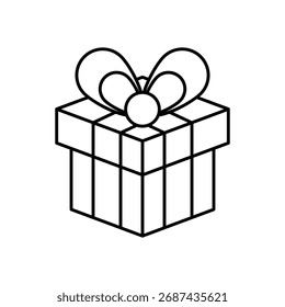 Icono de regalo Ilustración vectorial limpia y moderna