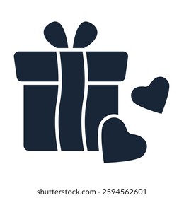 Gift icon collection .design style with background