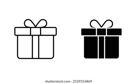Concepto de icono de regalo. Vector de acciones