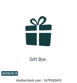 gift icon design element logo template vector eps 10