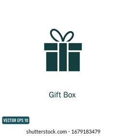 gift icon design element logo template vector eps 10