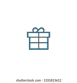 Gift icon design. Essential icon vector illustration design