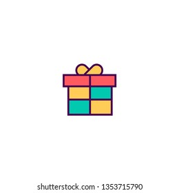 Gift icon design. Essential icon vector illustration