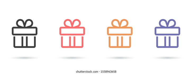 gift icon design vector graphics