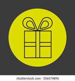 gift icon design, vector illustration eps10 graphic 