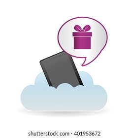 gift icon design, vector illustration