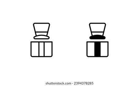 Gift icon design with white background stock illustration