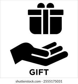 Gift Icon Element For Design