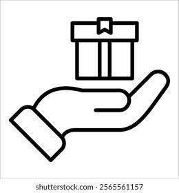 Gift Icon Element For Design