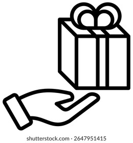 Elemento de ícone de presente para design