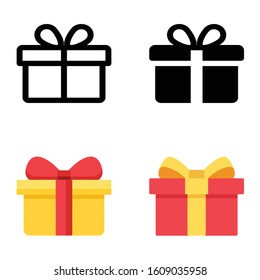 Gift icon in eps10 vector format