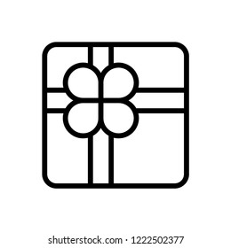 Gift icon flat