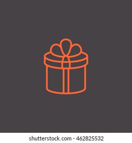  Gift icon flat .