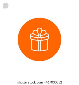  Gift icon flat .