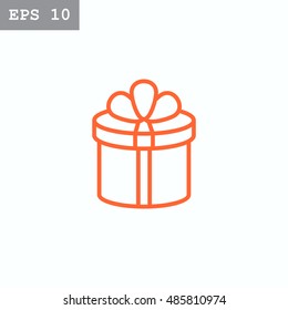  Gift icon flat .