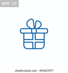  Gift icon flat