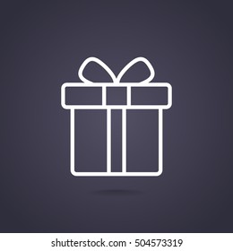  Gift icon flat.