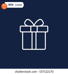  Gift icon flat.