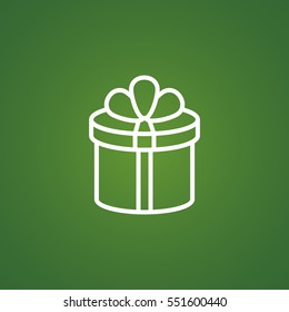 Gift icon flat .