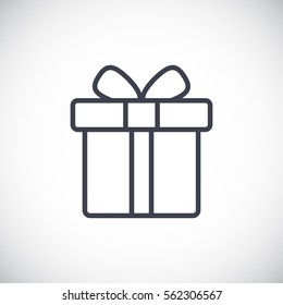  Gift icon flat.