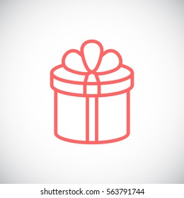  Gift icon flat .