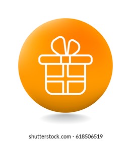  Gift icon flat