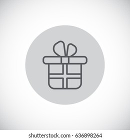  Gift icon flat