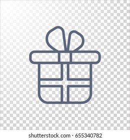  Gift icon flat