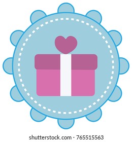 gift icon flat color