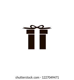 Gift icon. flat design