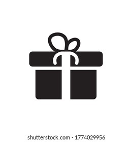 Gift Icon Flat Design Vector Template Illustration