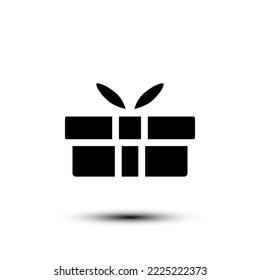 Icono de regalo. ilustración vectorial de diseño plano para web y móvil