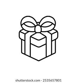 gift icon Flat logo isolated symbol