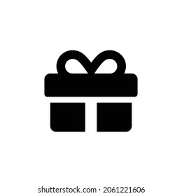 gift Icon. Flat style design isolated on white background. Vector illustration